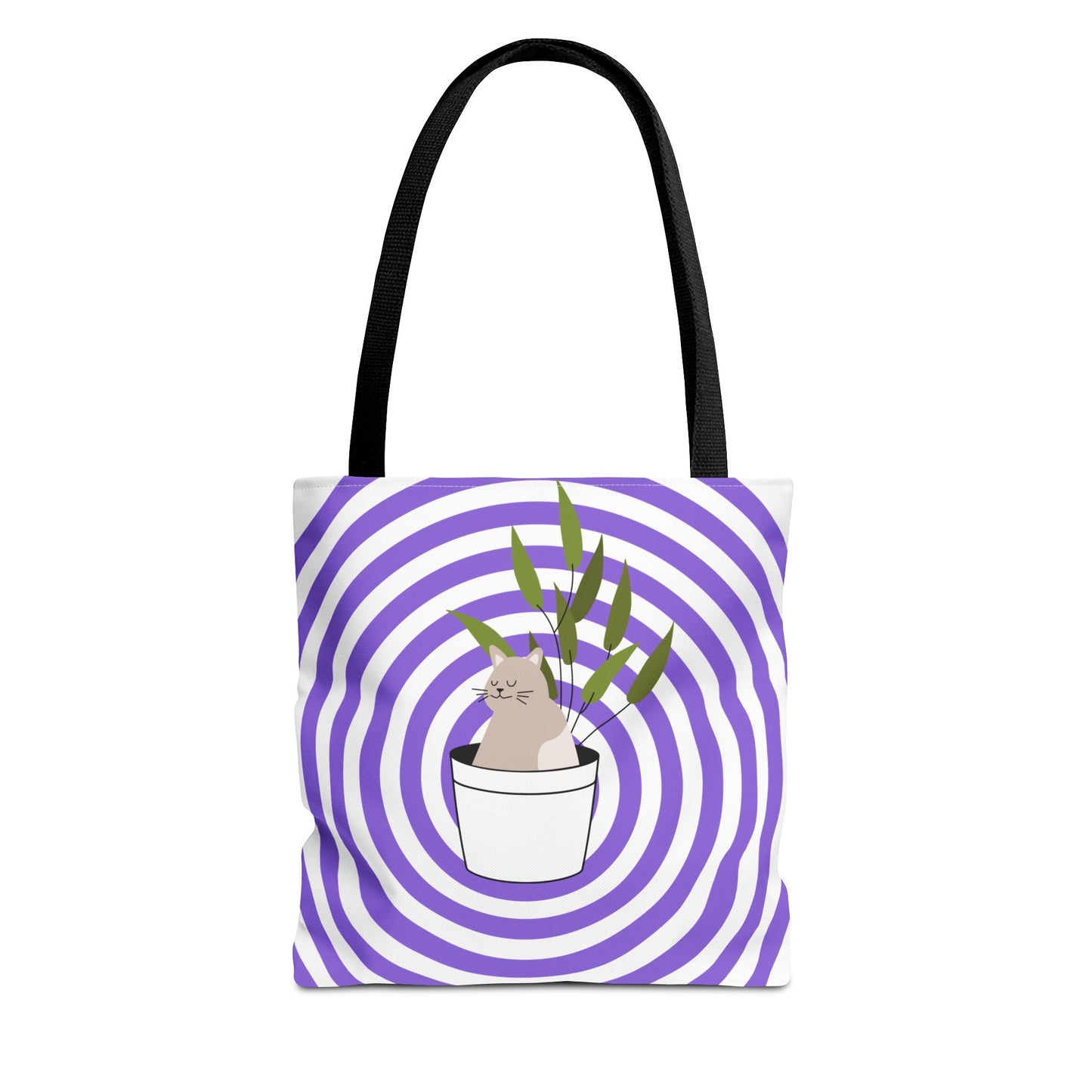 Cat in Plant Tote Bag