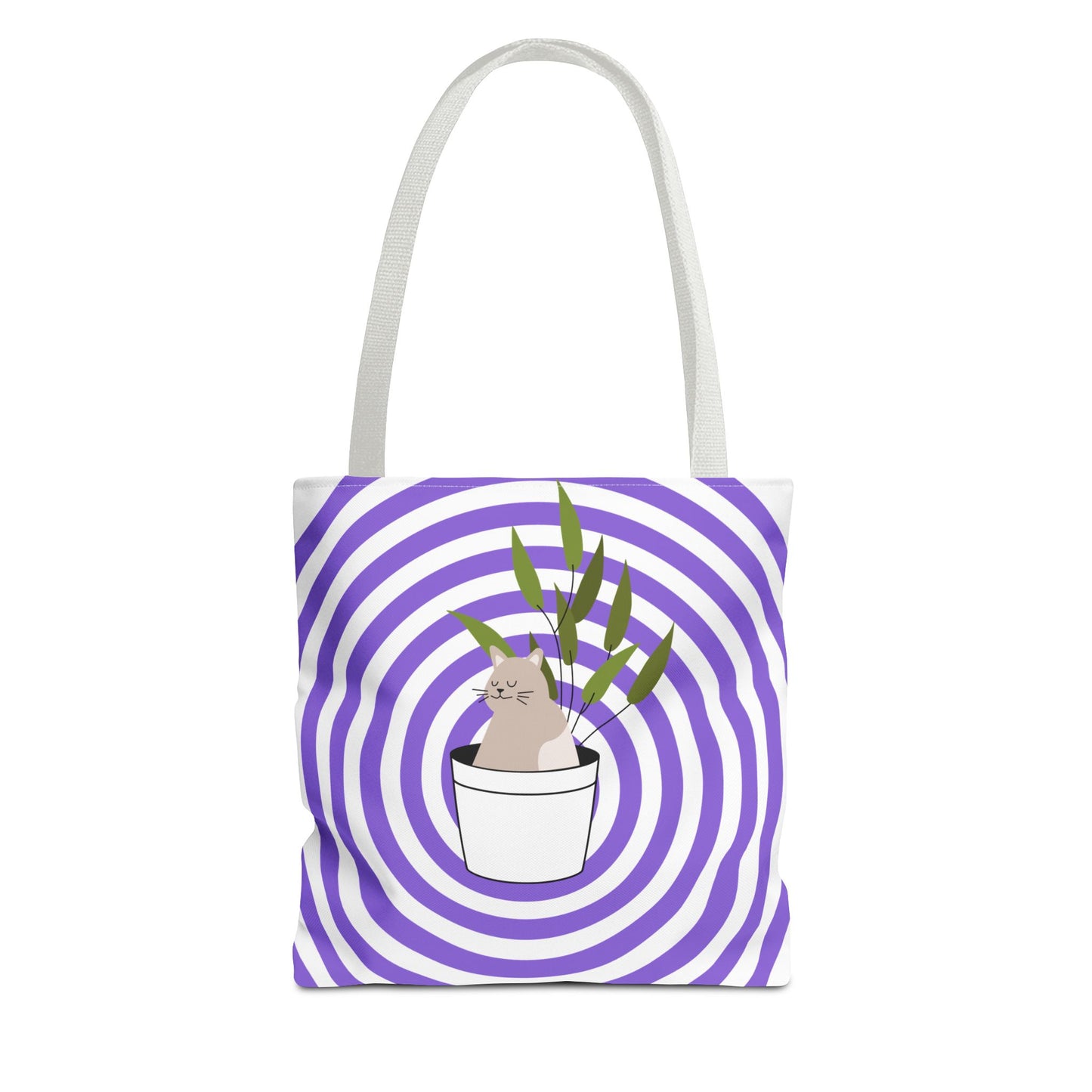 Cat in Plant Tote Bag