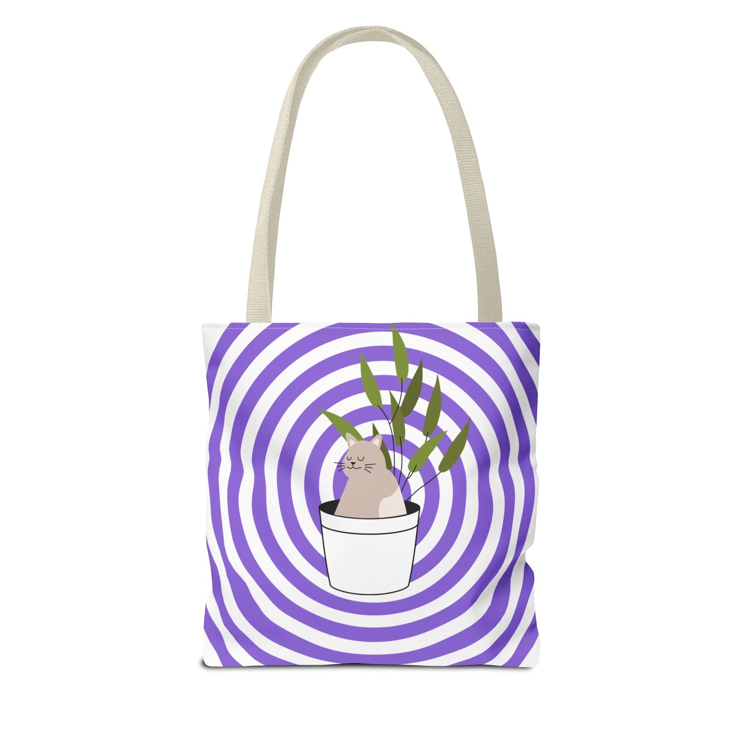 Cat in Plant Tote Bag