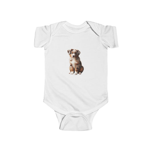 Infant puppy Fine Jersey Bodysuit