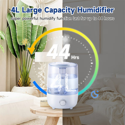 4L Mechanical Humidifier  Low Water Level Protection BPA Free