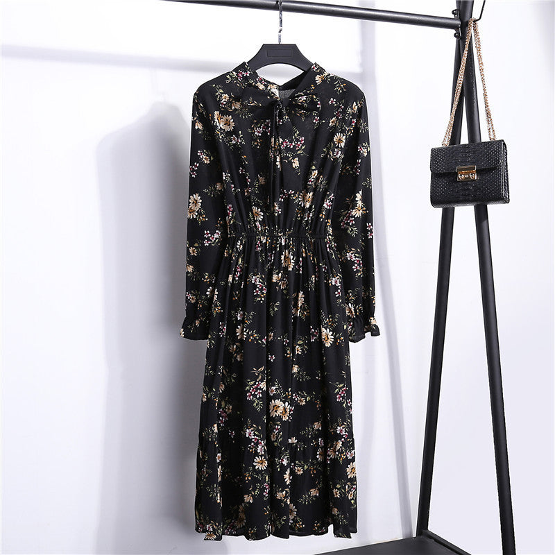 Floral chiffon dress