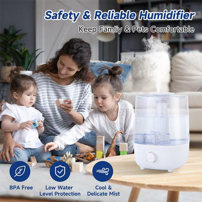 4L Mechanical Humidifier  Low Water Level Protection BPA Free