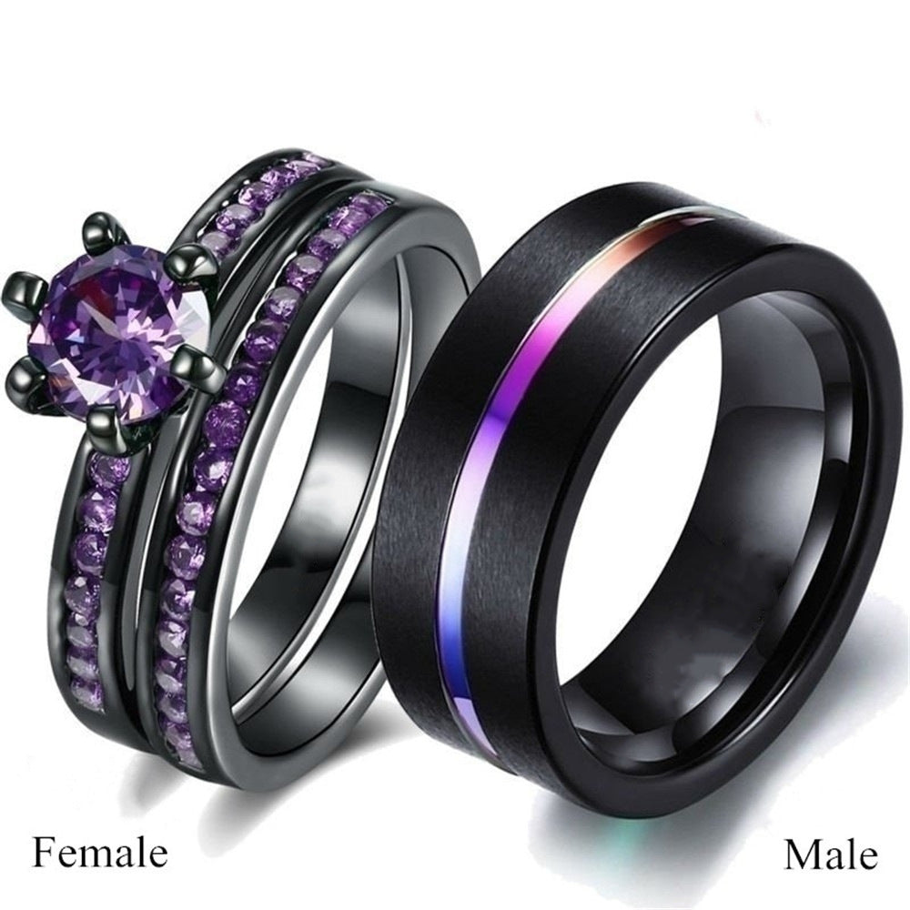 Lovers Purple Ring (male and female)